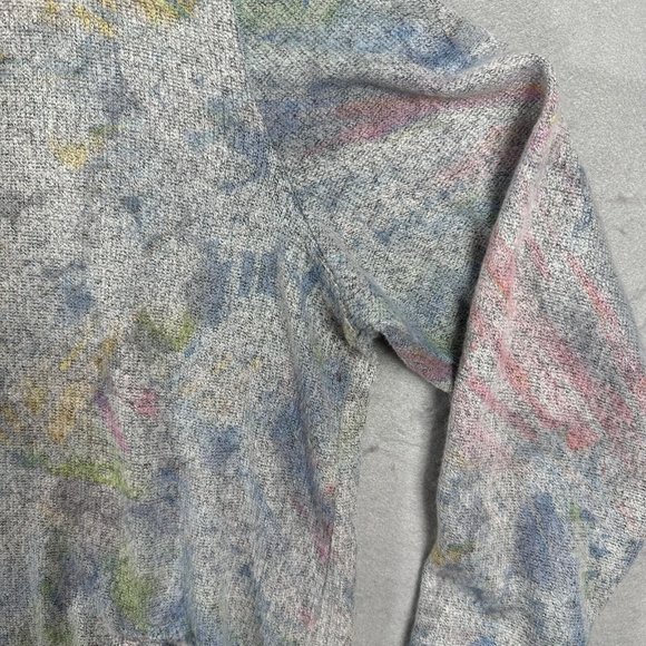 CJ Banks Womens  Pull Over Sweater 2X Grey Blue Pink Yellow Long Sleeve - Picture 5 of 9